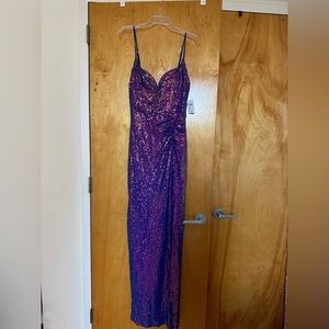 Windsor Iridescent Sequin Prom Dress
